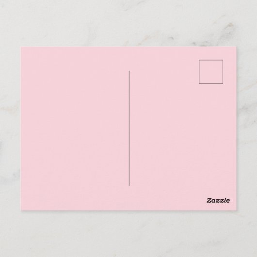 Cocoa Gold Roush Pink Minze Warme Wünsche Postkarte (Rückseite)