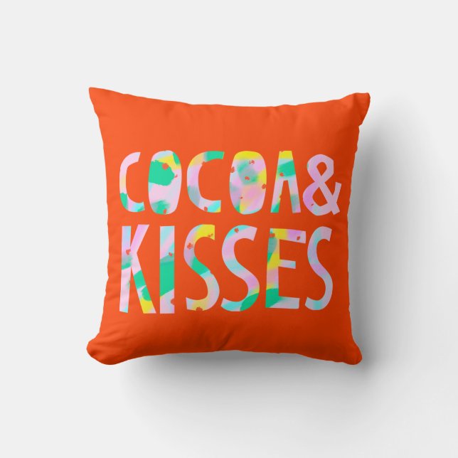 Cocoa & Kisses Kissen (Vorderseite)