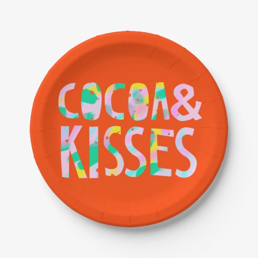 Cocoa & Kisses Pappteller (Vorderseite)