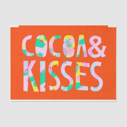 Cocoa & Kisses Seidenpapier (Vorderseite)