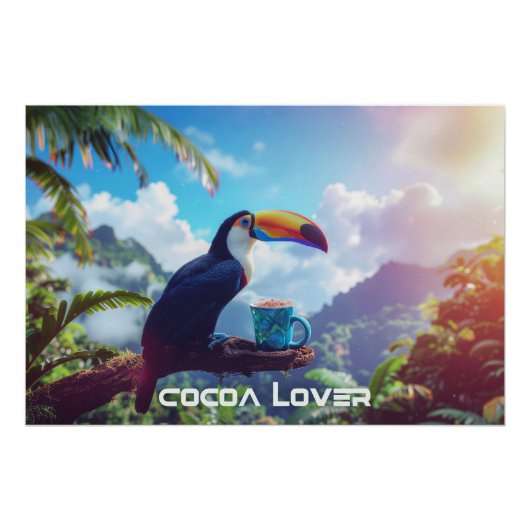 COCOA LOVER - TOUCAN POSTER (Vorderseite)