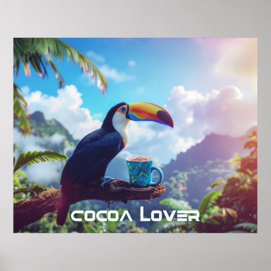 COCOA LOVER - TOUCAN POSTER (Vorne)