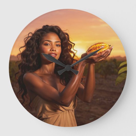 COCOA MAGIC GROßE WANDUHR (Vorderseite)