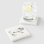 Cocoa Night Bulldog Untersetzer (Seitenansicht)