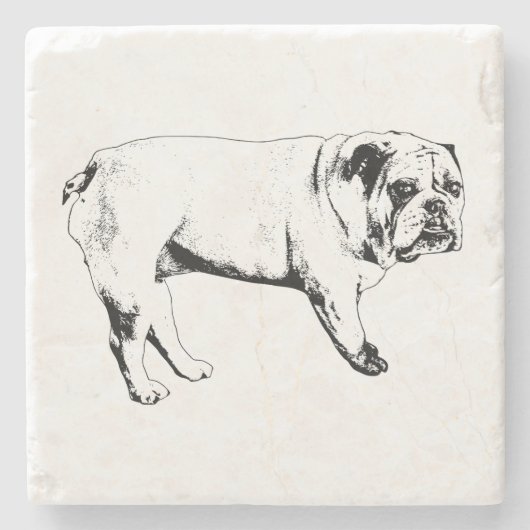 Cocoa Night Bulldog Untersetzer (Vorderseite)
