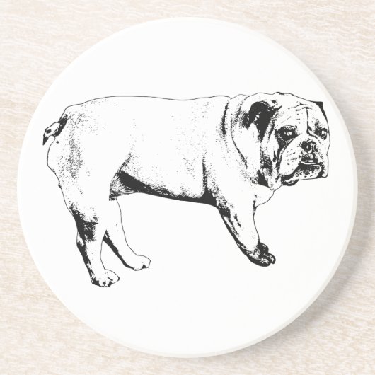 Cocoa Night Bulldog Untersetzer (Vorne)