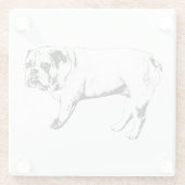 Cocoa Night Bulldog Untersetzer (Rückseite)