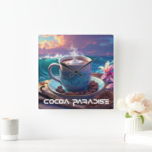 COCOA PARADISE QUADRATISCHE WANDUHR (Zuhause)