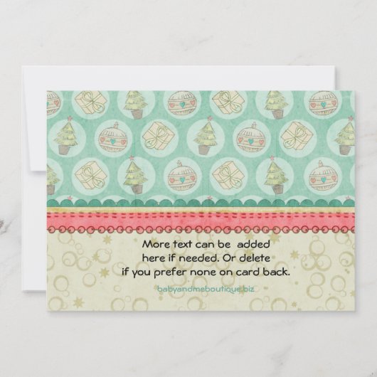 Cocoa Penguin Winter Fun Party Einladung (Rückseite)