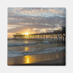 Cocoa Pier 1. Sonnenaufgang 2017 Magnet