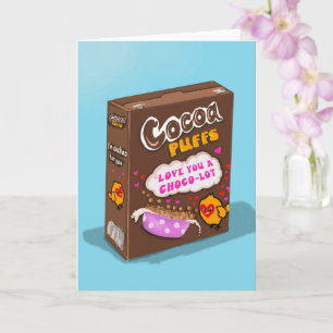 Cocoa Puffs Scherz Valentinstagskarte Karte