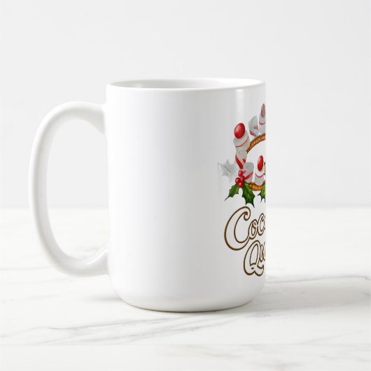 Cocoa Queen Funny Christmas Tasse (Links)