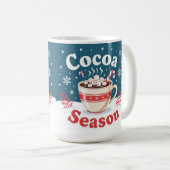 Cocoa season merry christmas kaffeetasse (VorderseiteRechts)