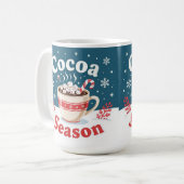 Cocoa season merry christmas kaffeetasse (Vorderseite Links)