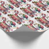 Cocoa Snuggle Marshmallow Wrapping Paper Geschenkpapier (Ecke)