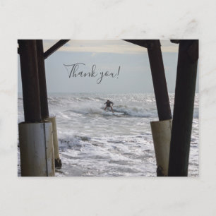 Cocoa Surfing Danke Postcard Postkarte