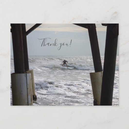 Cocoa Surfing Danke Postcard Postkarte (Vorderseite)