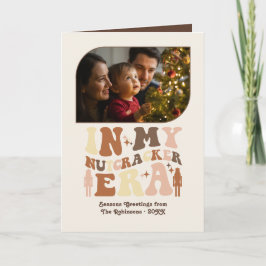 Cocoa Truffle Fun Retro Christmas Photos Feiertagskarte