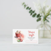 Cocoa und Macarons Girl Shower Windschutzscheibe Begleitkarte (Stehend Vorderseite)