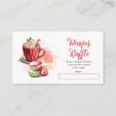 Cocoa und Macarons Girl Shower Windschutzscheibe Begleitkarte (Vorderseite)