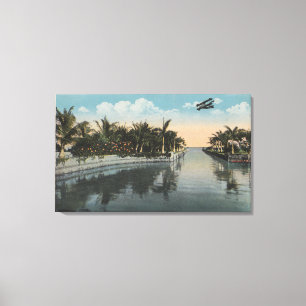 Cocoanut Grove, FL - Curtis James Anwesen Canal Leinwanddruck