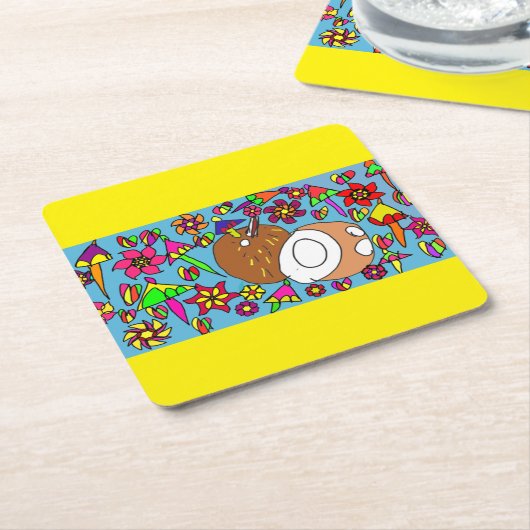 Cocoanut Tropical Sorbet Air Freshener Rechteckiger Pappuntersetzer (angewinkelt)