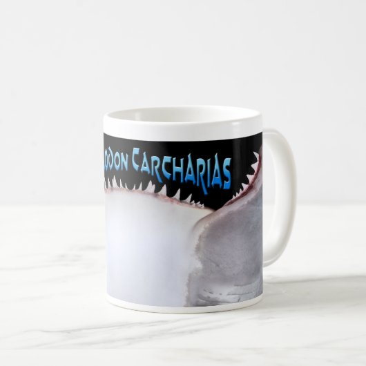 CoCoaodon Carcharias-Haifisch-Tasse - Blau Kaffeetasse (VorderseiteRechts)