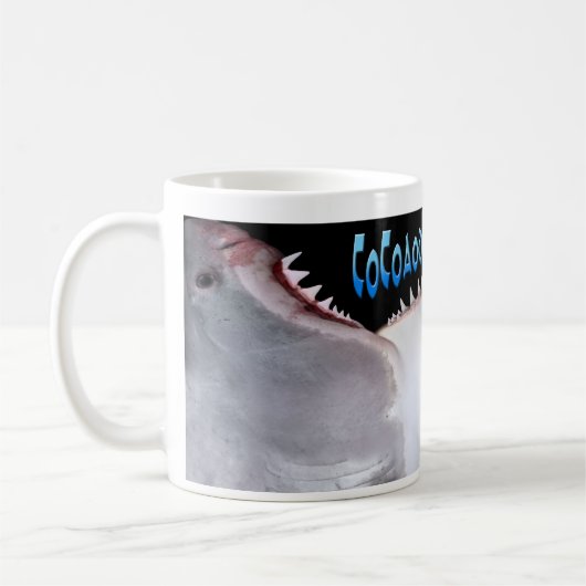 CoCoaodon Carcharias-Haifisch-Tasse - Blau Kaffeetasse (Links)
