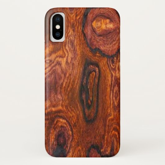 Cocobolo (Holz) fertig Case-Mate iPhone Hülle (Rückseite)