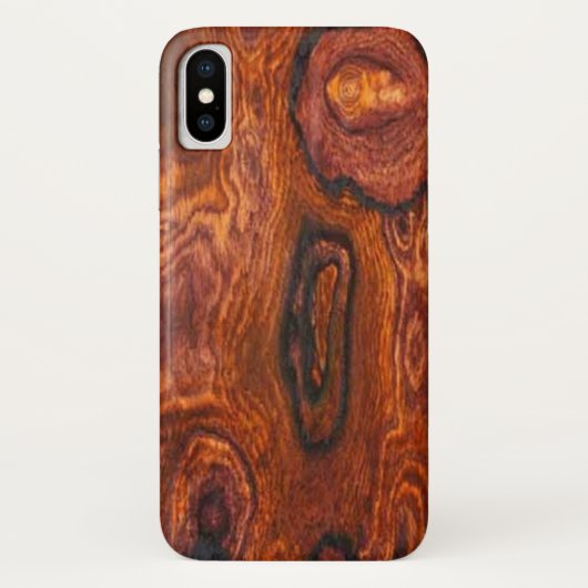 Cocobolo (Holz) fertig Case-Mate iPhone Hülle (Rückseite)