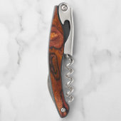 Cocobolo (Holz)-Imitate beenden Kellnermesser (Rückseite)