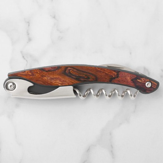 Cocobolo (Holz)-Imitate beenden Kellnermesser (Vorderseite)