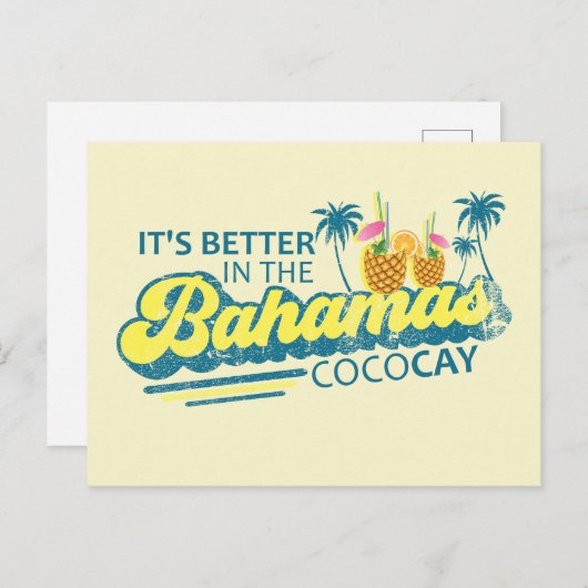 CocoCay Bahamas Postcard Aussichtskarte Postkarte (Vorne/Hinten)