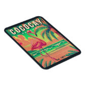 CocoCay Bahamas Retro Flamingo Souvenir 1950s Magnet (Rechte Seite)