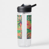 CocoCay Bahamas Retro Flamingo Souvenir 1950s Trinkflasche (Links)