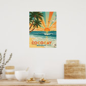 Cococay Bahamas Vintage Travel Poster (Küche)