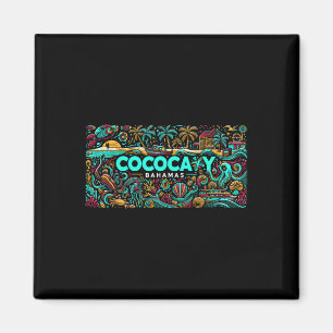 Cococay Beach Bahamas Reisen Sommerurlaub Familien Magnet