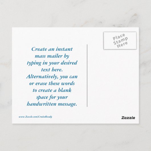 CocoCay Postkarte (Rückseite)