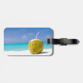 Cococktail am Strand Gepäckanhänger (Rückseite horizontal)