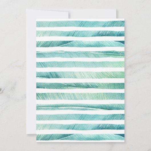 Cococktail Erwachsene Tropenpool Party Einladung (Rückseite)