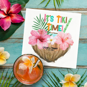 Cococktail Tropische Tiki Paare Dusche Serviette