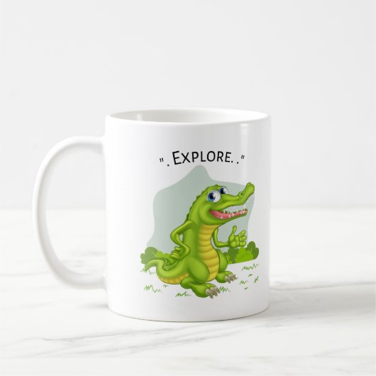 Cocodrille explorer kaffeetasse (Links)