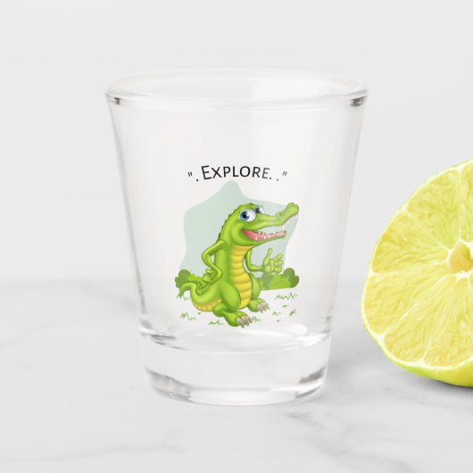 Cocodrille explorer schnapsglas (Vorderseite)