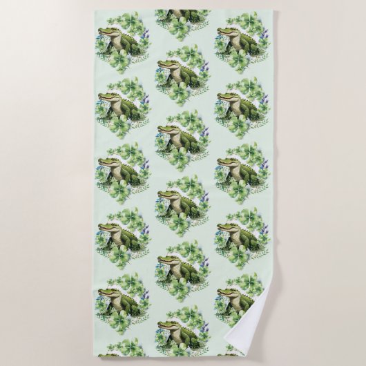 cocodrille  strandtuch (Vorderseite)