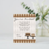 Cocolate Cakes Einladung (Stehend Vorderseite)