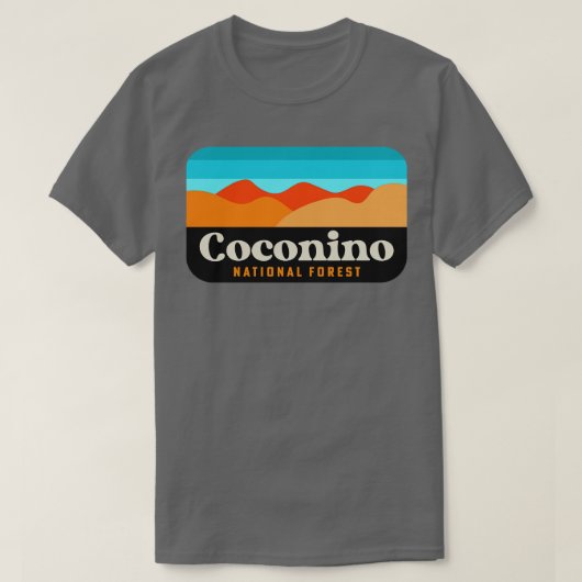Coconino National Forest Arizona Flagstaff Camping T-Shirt (Design vorne)