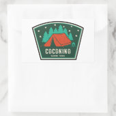 Coconino National Forest Camping Rechteckiger Aufkleber (Tasche)