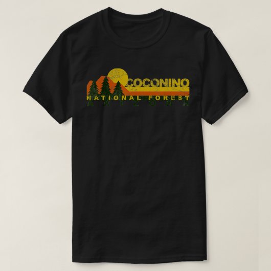 Coconino National Forest Vintag Retro T-Shirt (Design vorne)