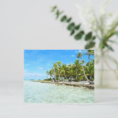 Coconut Beach Postkarte (Stehend Vorderseite)