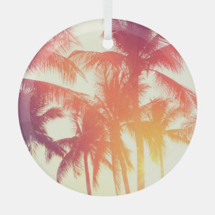 Coconut Beach: Vintage tropische Wärme. Ornament Aus Glas